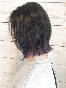 ベルクープス 天王寺店(Belle Coupes) 【ベルクープス天王寺】垣谷千佳インナーバイオレットボブ