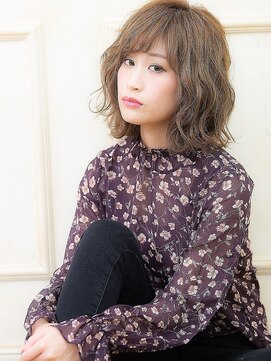オーブ ヘアー ブランコ 久米川店(AUBE HAIR Blanco) 繊細ウェーブショートボブ