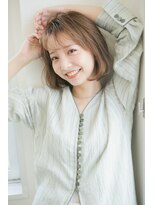シナモングレージュ☆フレミングハイライト☆【池袋.髪質改善】