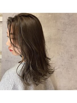 フンヌ フンヌ(funnufunnu) 【funnufunnu】ブリーチ無しカーキベージュ #のじカラー