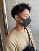 クールウェーブ七三アップバング　ツーブロ刈り上げ