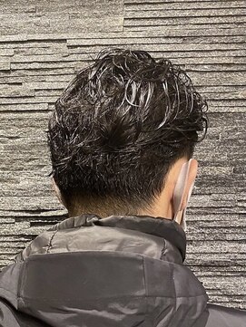 ヒロギンザ 恵比寿店(HIRO GINZA) ツーブロックビジネスショートフェードパーマコンマヘア