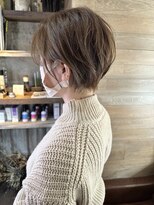トレヘアー(tRe hair)&nbsp;ショートボブ　グレージュカラー