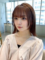 ラルユー 金山(LallYou)&nbsp;デザインカラー/シルキーベージュ/斜めバング/グレージュカラー