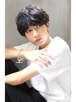 ブラン 広島八丁堀(Blanc)&nbsp;【Blanc】波巻き＿マッシュ＿黒髪＿ミディアム＿２