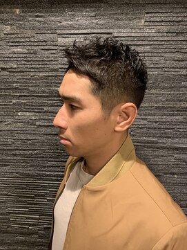 ヒロギンザ 恵比寿店(HIRO GINZA) ツーブロックビジネスショートフェードスパイラルツイストパーマ