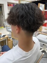 プログレス 仙台駅東口店(PROGRESS) メンズ　ツイストパーマ×アッシュブラック　10代/20代/30代