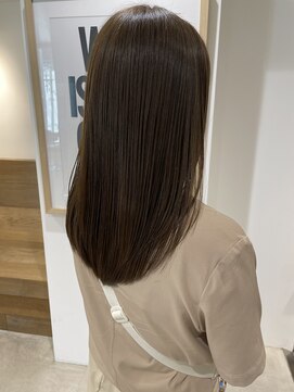 ナンバースリー 綱島店(Number Three) 髪質改善オリーブベージュ【Number Three 綱島店】