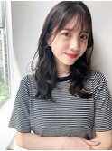 大人可愛い♪ゆるくびれミディアム*顔周りカット*白髪染めOK