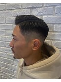 大人男性メンズカットアップばんぐナチュラルソフトフェード短髪