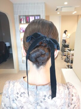 ランリ 名古屋名駅(ranri) 編み込みタイトシニヨン