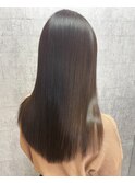 黒髪/グレージュ/ミルクティーベージュ/髪質改善【難波】