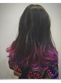 ピンクパープルグラデーションカラー♪