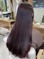 ロッコ(Rocco) ブリーチなし艶々ワインレッドカラー 船橋 京成船橋