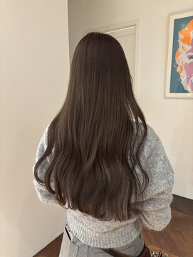 サラ 天神大名店(SARA) 【グレージュ】ワンカラー／ブリーチなし/艶髪