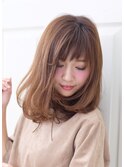 BERRY_小顔＿オリーブカラー＿セミウェットウェーブ＿ハイライト