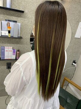 メルシー 福岡天神店(Merci) カラー+エクステ[エクステ/シールエクステ/インナーエクステ]