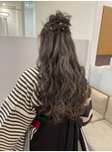 ハーフアップ