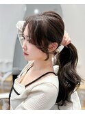 韓国カット/韓国ヘア/前髪カット/レイヤーカット/顔周りカット