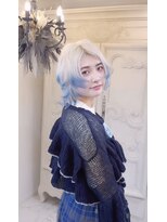 アルモワール(Armoire)&nbsp;ホワイト/ホワイトブロンド/ペールブルー/水色/デザインカラー