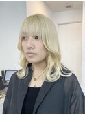 ◎ブロンドハイトーンカラーデザインカラーアンブレラカラー金髪
