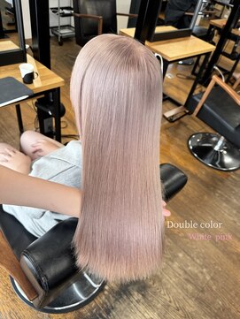 ヘアカロン 熊本下通店(Hair CALON) ダブルカラー/ケアブリーチ/ピンクヘア/ピンクベージュ