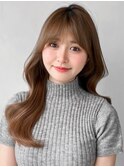 愛されエアリーカール小顔カットサイドバングワンカール前髪