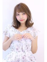 オーロ 西大寺店(ORO)&nbsp;ふんわりハイトーンミディアムヘア