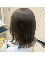 ビスイル 秋葉原店(Vis ill) ブリーチ秋色カラーオリーブカラーミディアムレイヤー