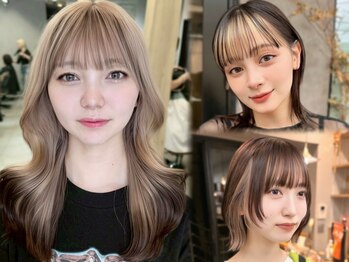 サンドレオ 新宿店(sand Leo)の写真/ブリーチなしで赤みを消す透明感カラーやダブルカラー他、毛先まで潤いと柔らかさのあるカラーに定評/新宿
