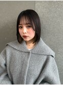 暗めカラー/グランマッシュ/デザインカラー/ショートボブ