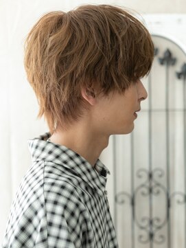 モッズヘア メン 仙台愛子駅前店(mod's hair men) ハイトーンカラー無造作ニュアンスパーママッシュa仙台愛子