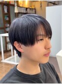 ラウンドマッシュ/シースルーマッシュ/パープルアッシュ/メンズ