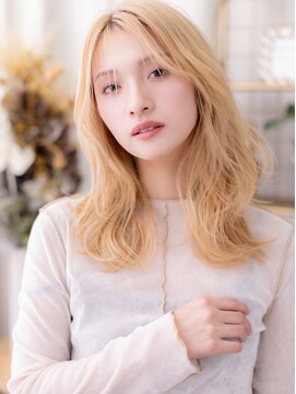 カバーヘア ブリス 志木南口駅前店(COVER HAIR bliss) 全頭ブリーチ韓国風こなれヘアレイヤーパーマc7志木10代20代30代