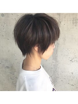 ラヴォンドヘアー(LAVANDE hair) ブリーチなしハイライト☆ナチュラルショート[LAVANDE hair]