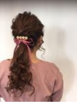 リンクリンク バイ エール 生駒(LINK LINK by aile) ふわモテ愛されポニーテール