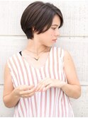 ショートボブ髪型【30代40代50代】ストレートパーマ黒髪アッシュ