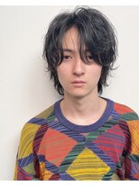 ユノ(juno)&nbsp;メンズグレージュパーマ　＜くせ毛風パーマ＞