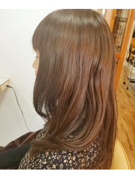 クラージュ 二十四軒店(HAIR SPACE COURAGE) クセ毛をいかしたうち巻きストレート