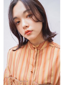 フィルムス 田町芝浦(FILMS) ラベンダーミルクティー/暗めカラー/ショートボブ/前髪/田町