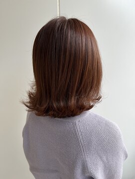 アデプト 金町店(adept) 【adept金町 軽米スタイル】☆オレンジブラウン×外ハネボブ☆