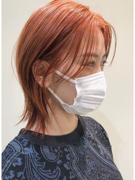 パーク(PAAQ) 【PAAQ田中智大】ウルフヘア×オレンジカラー