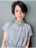 【morio池袋】綺麗でかっこいい黒髪ショート♪