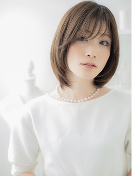 カバーヘア 上尾西口店(COVER HAIR) 大人ハイライト艶カラーショートマッシュボブa上尾20代30代40代!