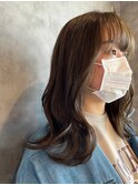 レイヤーロング/アッシュグレージュ