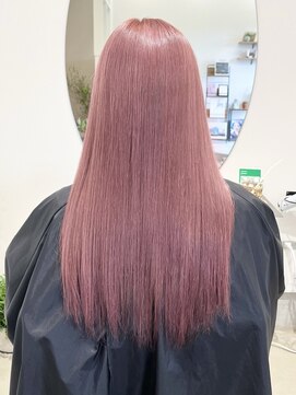 ミュール(mule) ブリーチ1～2回目安くすみピンク