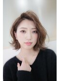 外ハネミルクティーレイヤーボブ♪