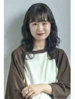 スリー スタンド(THREE STAND) おくレイヤーゆるふわパーマダークブラウン