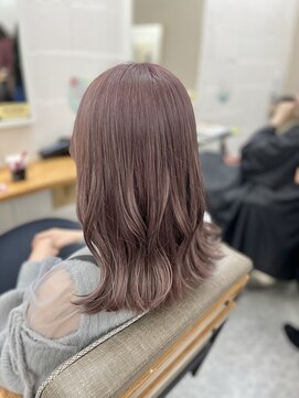 アルート 町田店(aroot) ブリーチ使用ピンクパール