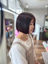 ヘアーワークス ボナ(HAIR WORKS bona.)&nbsp;前下がり大人ショート 艶感カラー/髪質改善カラー